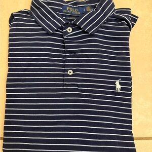 Polo by Ralph Lauren Navy and White Striped Polo Shirt